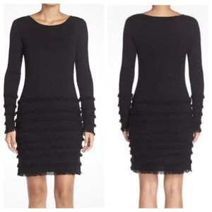 Trina Turk Fringed Sweater Dress